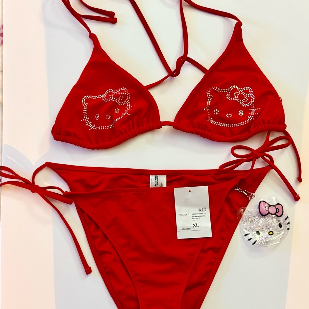 Hello Kitty x Forever21 Bikini Top & Bottom